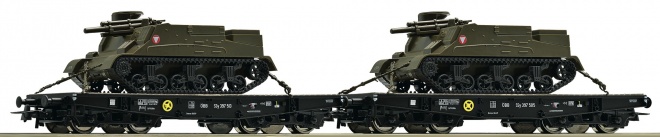 Set of 2 Heavy Duty cars loaded with M7B2 of Austrian Army<br /><a href='images/pictures/Roco/226847.jpg' target='_blank'>Full size image</a>